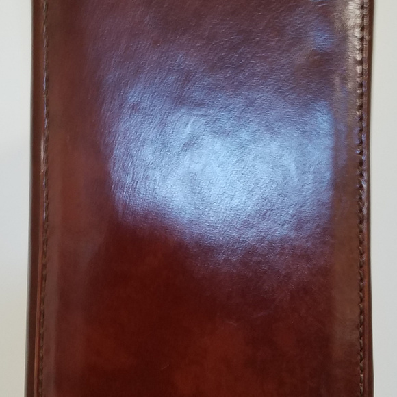 Cognac and Gold Vera Pelle Purse made in Italy - Picture 5 of 8